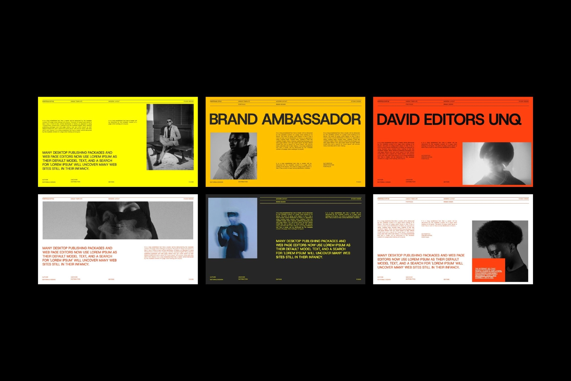 Davids - Brand Portfolio Google Slides Template