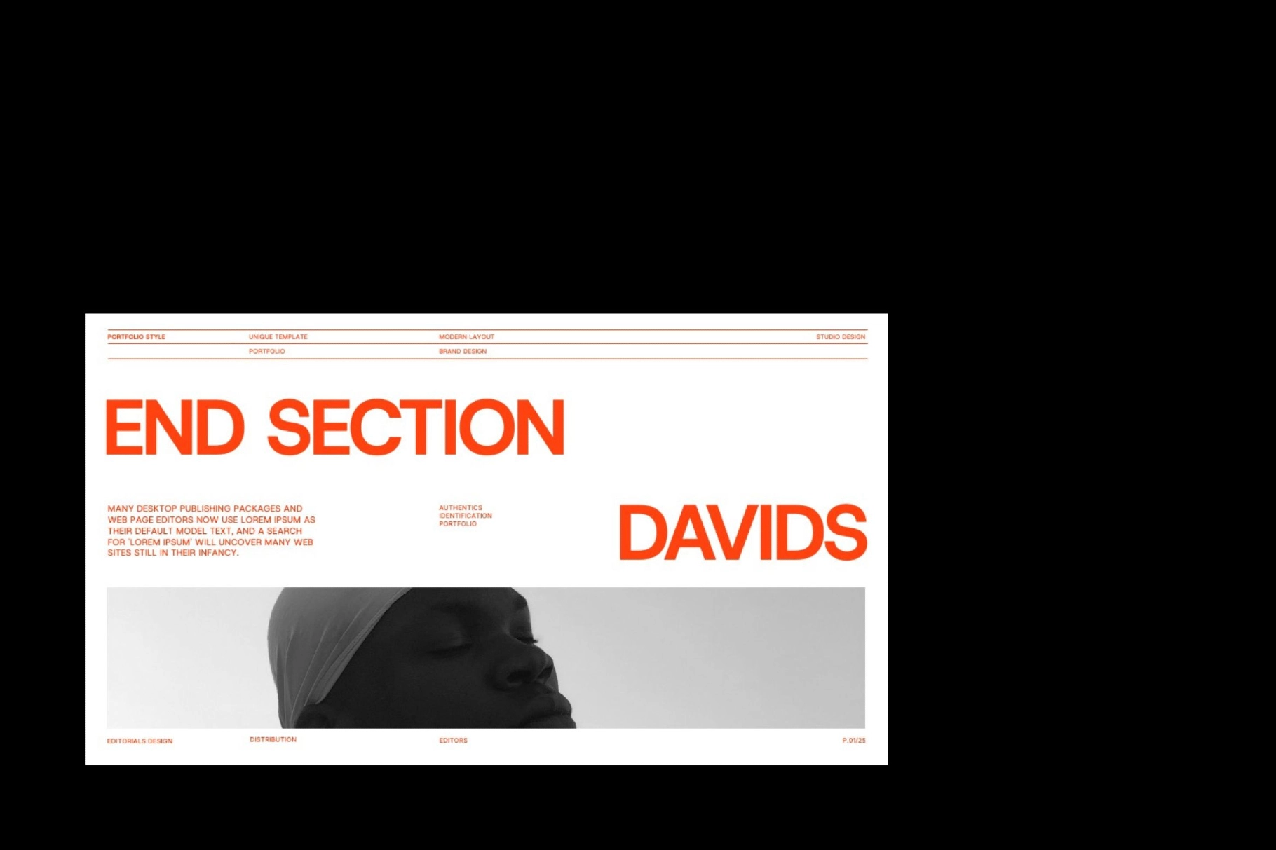 Davids - Brand Portfolio Google Slides Template