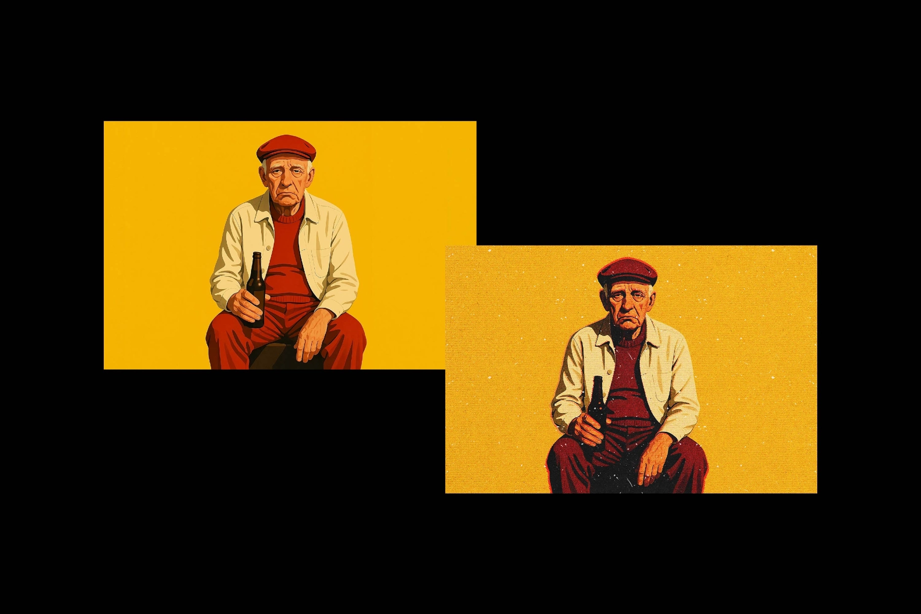 Vintage Press Print Effect