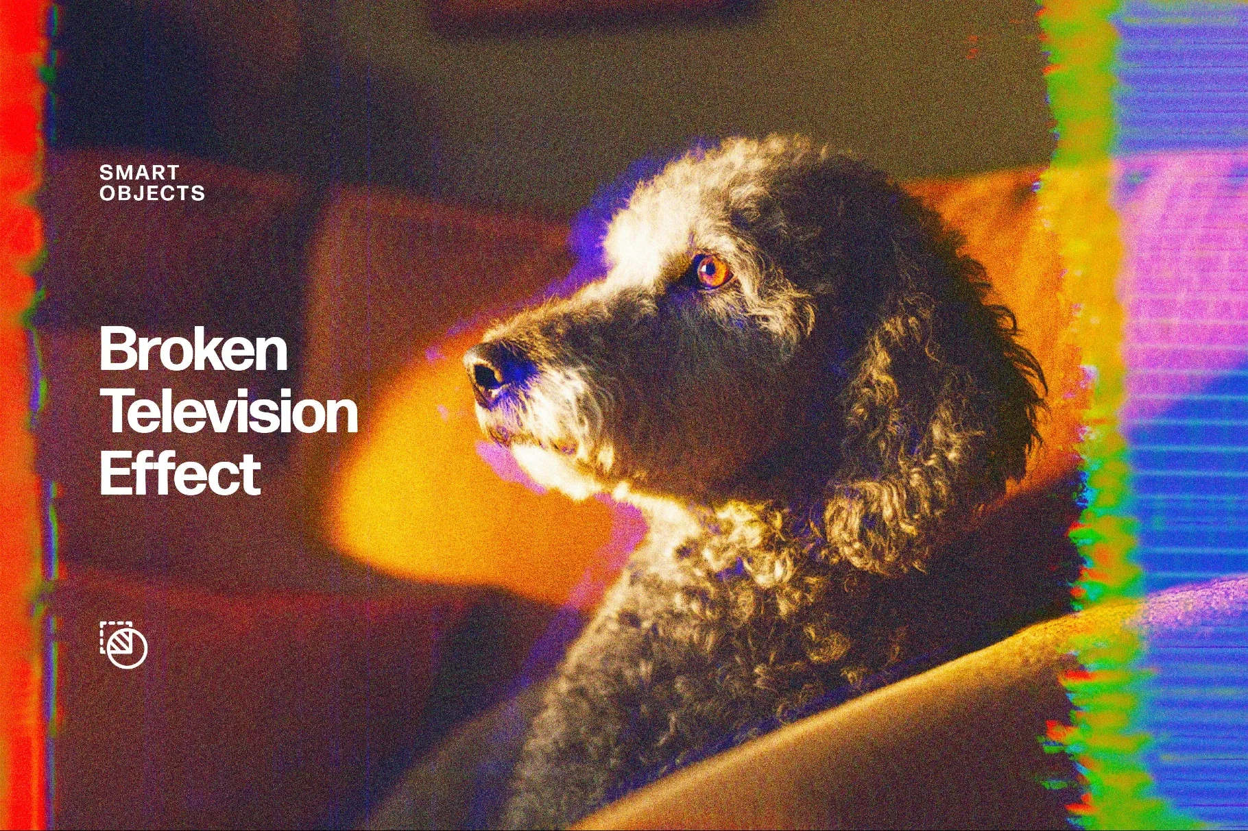 Broken Television Photo Effect