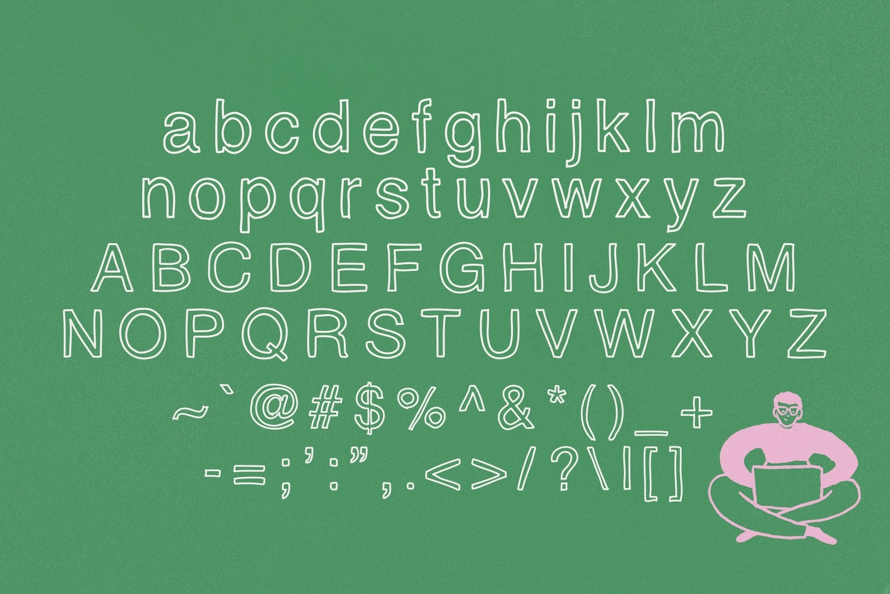 Happy Hallow - Outline Display Typeface