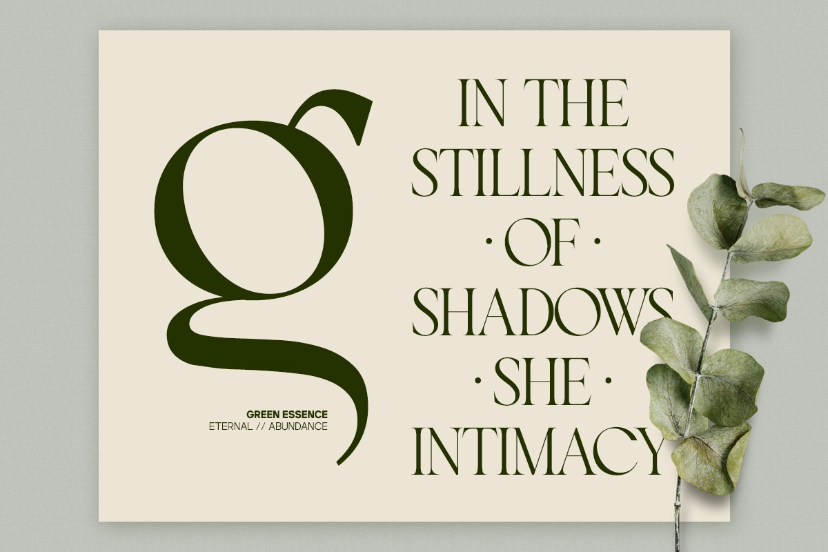 GC Begia - Modern Luxury Typeface