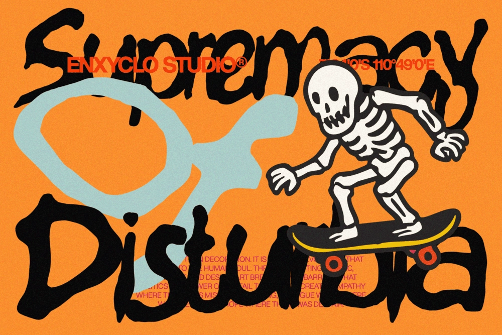 Enghola - Urban Graffiti Brush Font