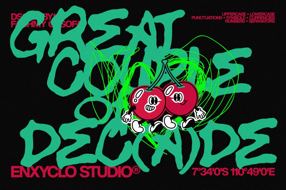 Enghola - Urban Graffiti Brush Font