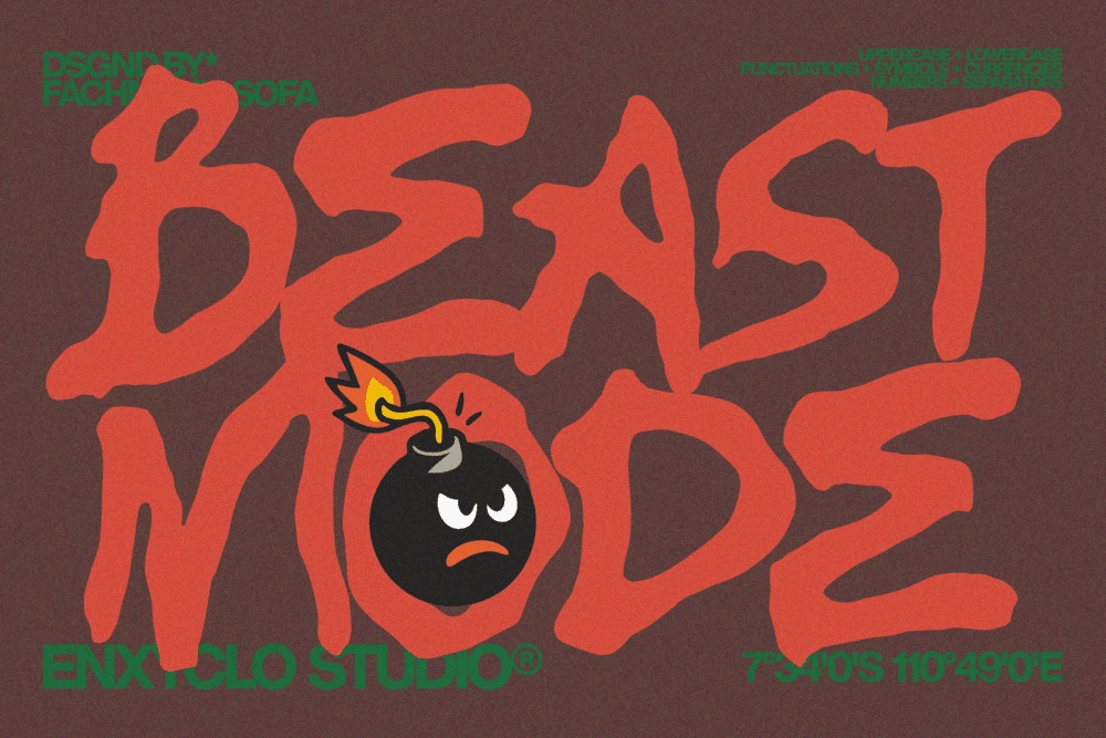 Enghola - Urban Graffiti Brush Font