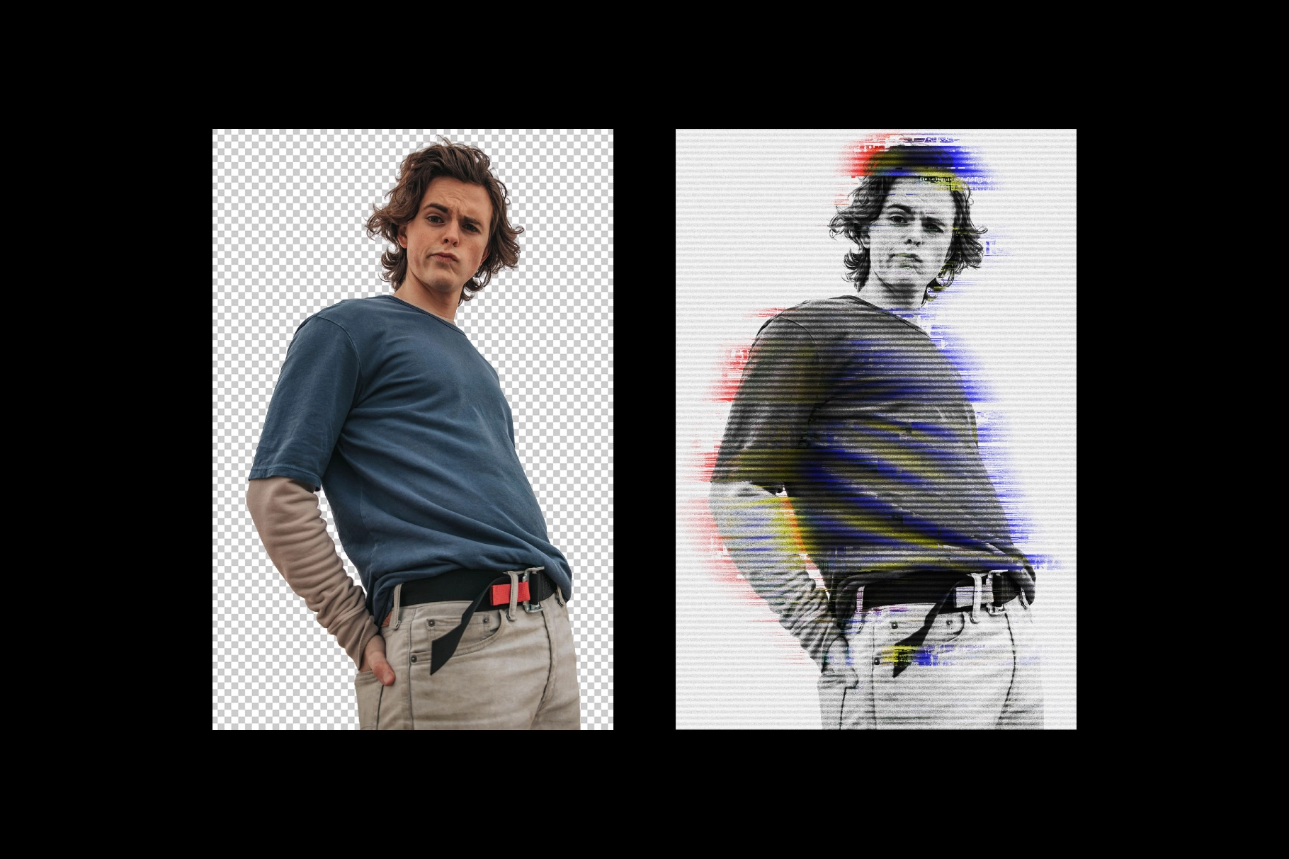 Bad Glitch Photo Effect