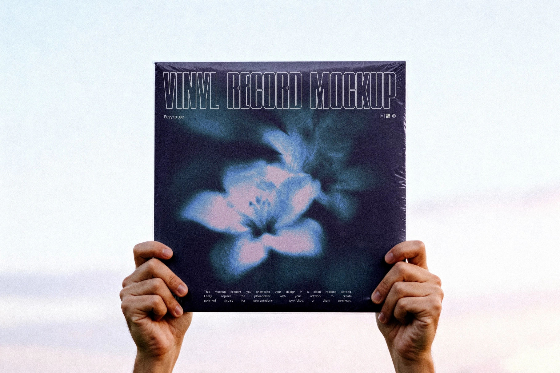 Handheld Vinyl Sleeve Mockup