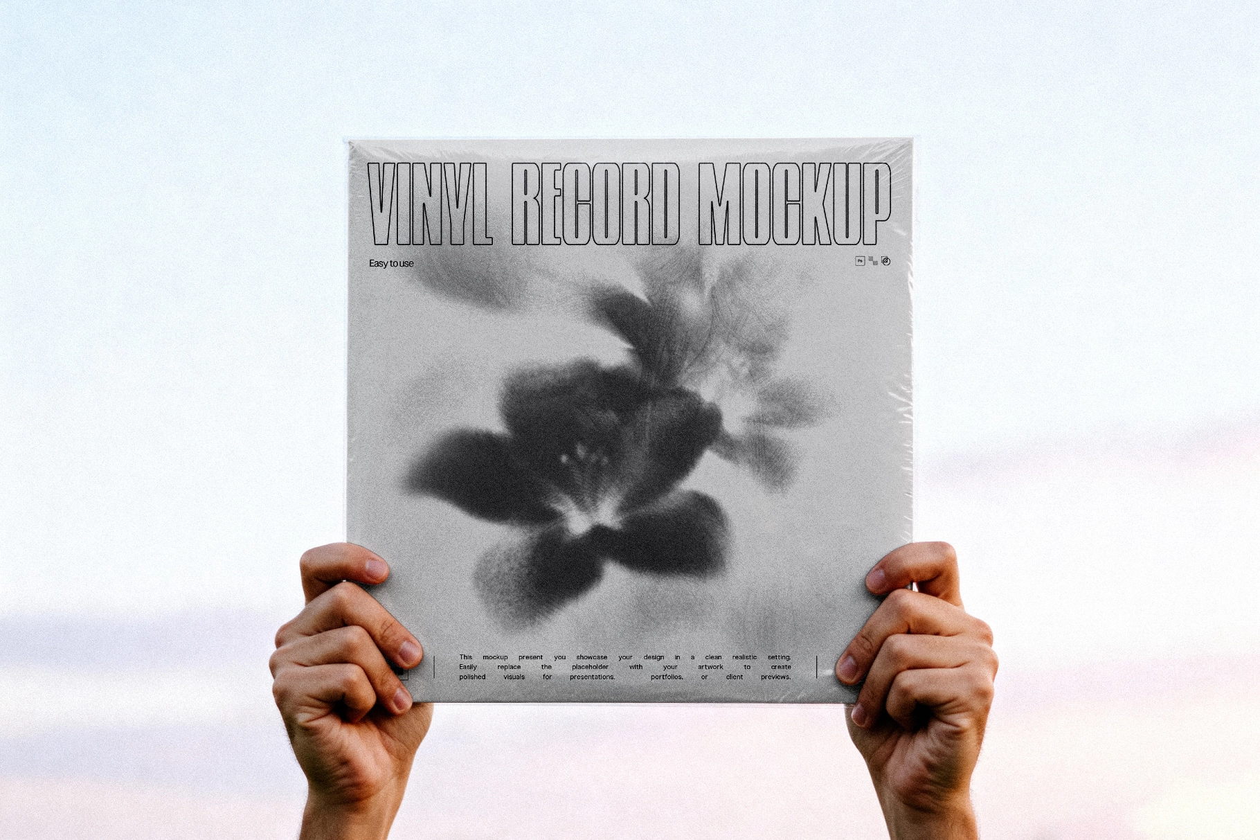 Handheld Vinyl Sleeve Mockup