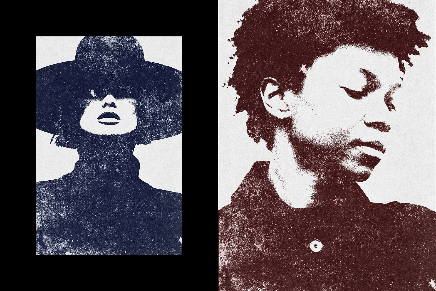 Grunge Print Photo Effect