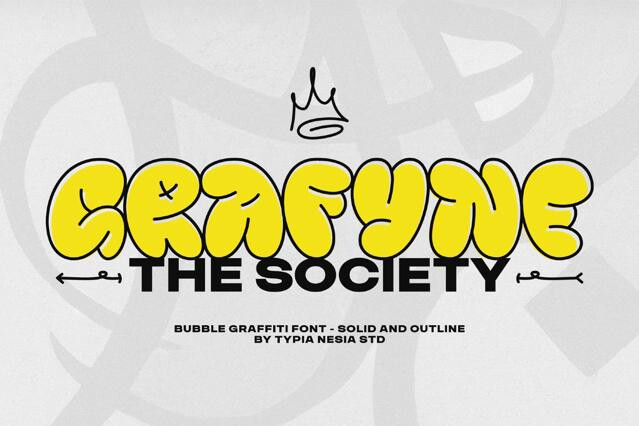 Grafyne - Balloon Graffiti Font