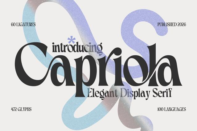 Capriola - Luxury Elegant Serif Font