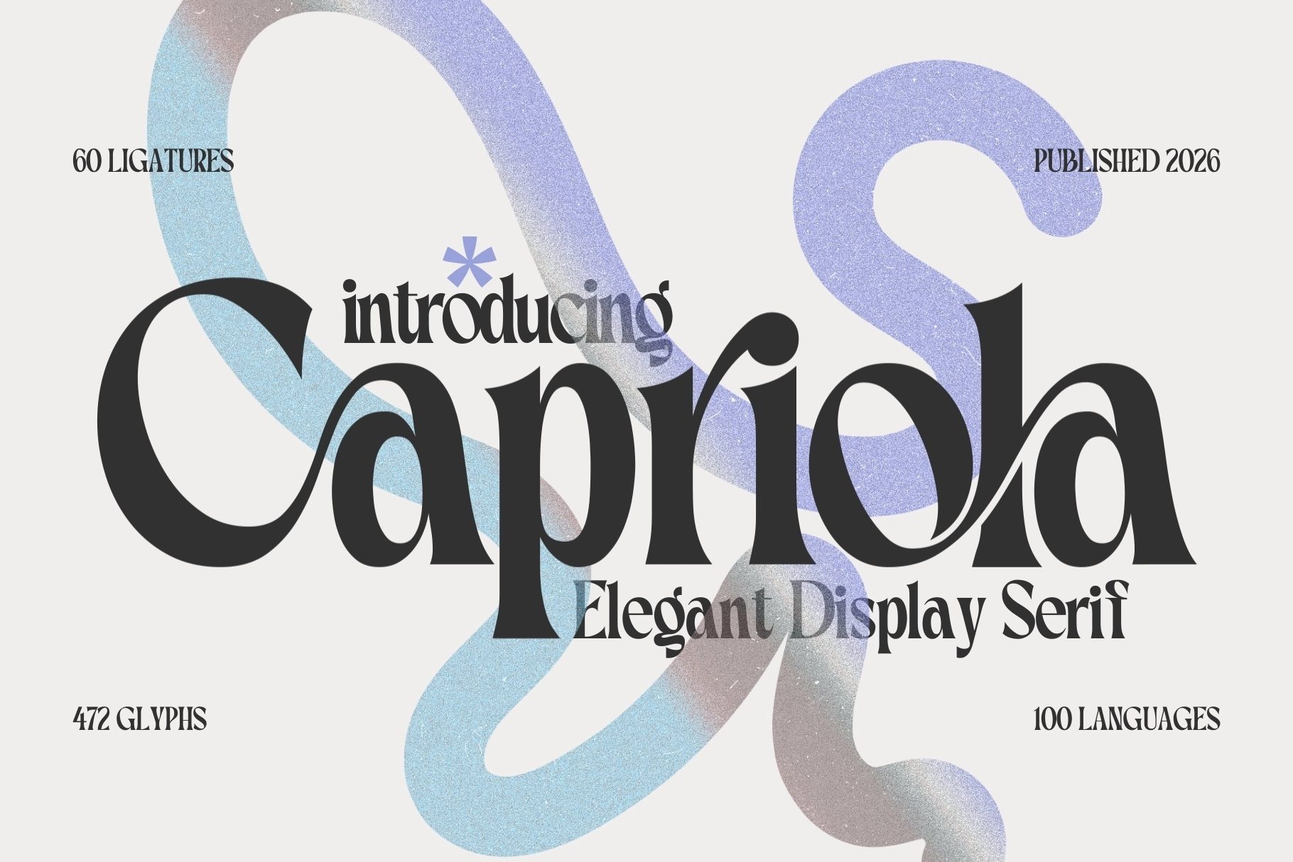 Capriola - Luxury Elegant Serif Font