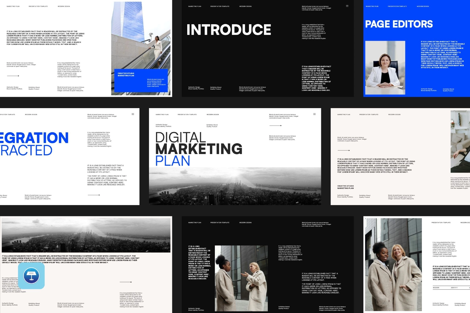 Keynote Digital Marketing Plan Templates