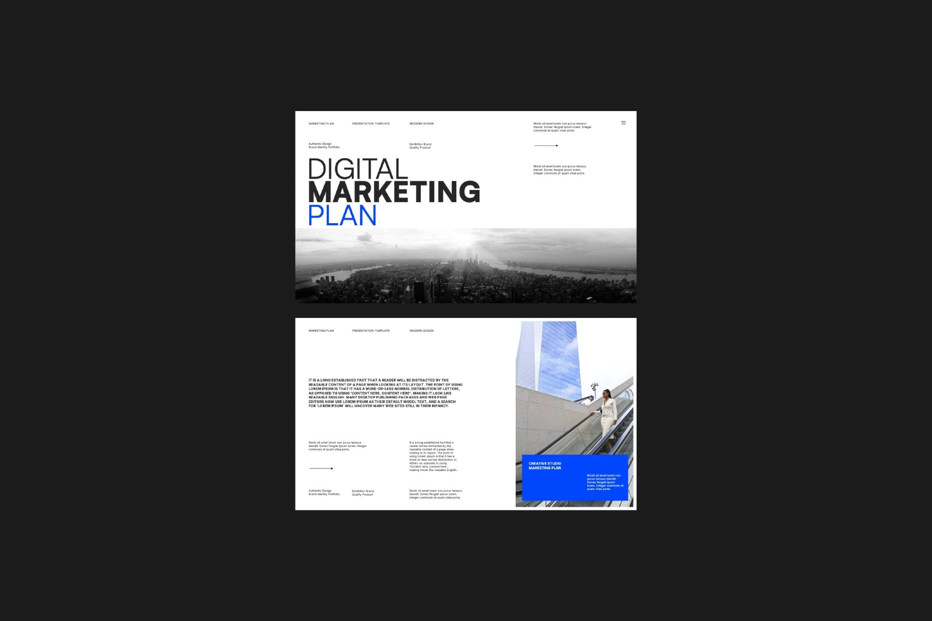 Keynote Digital Marketing Plan Templates