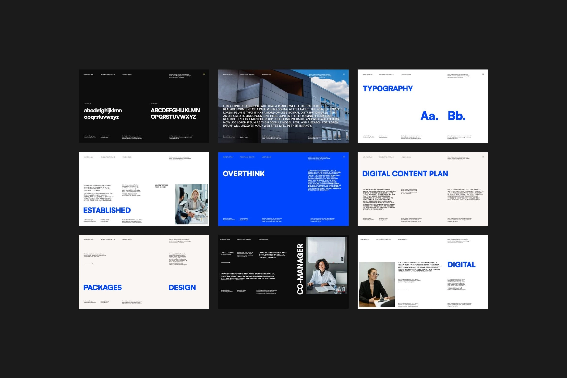 Keynote Digital Marketing Plan Templates