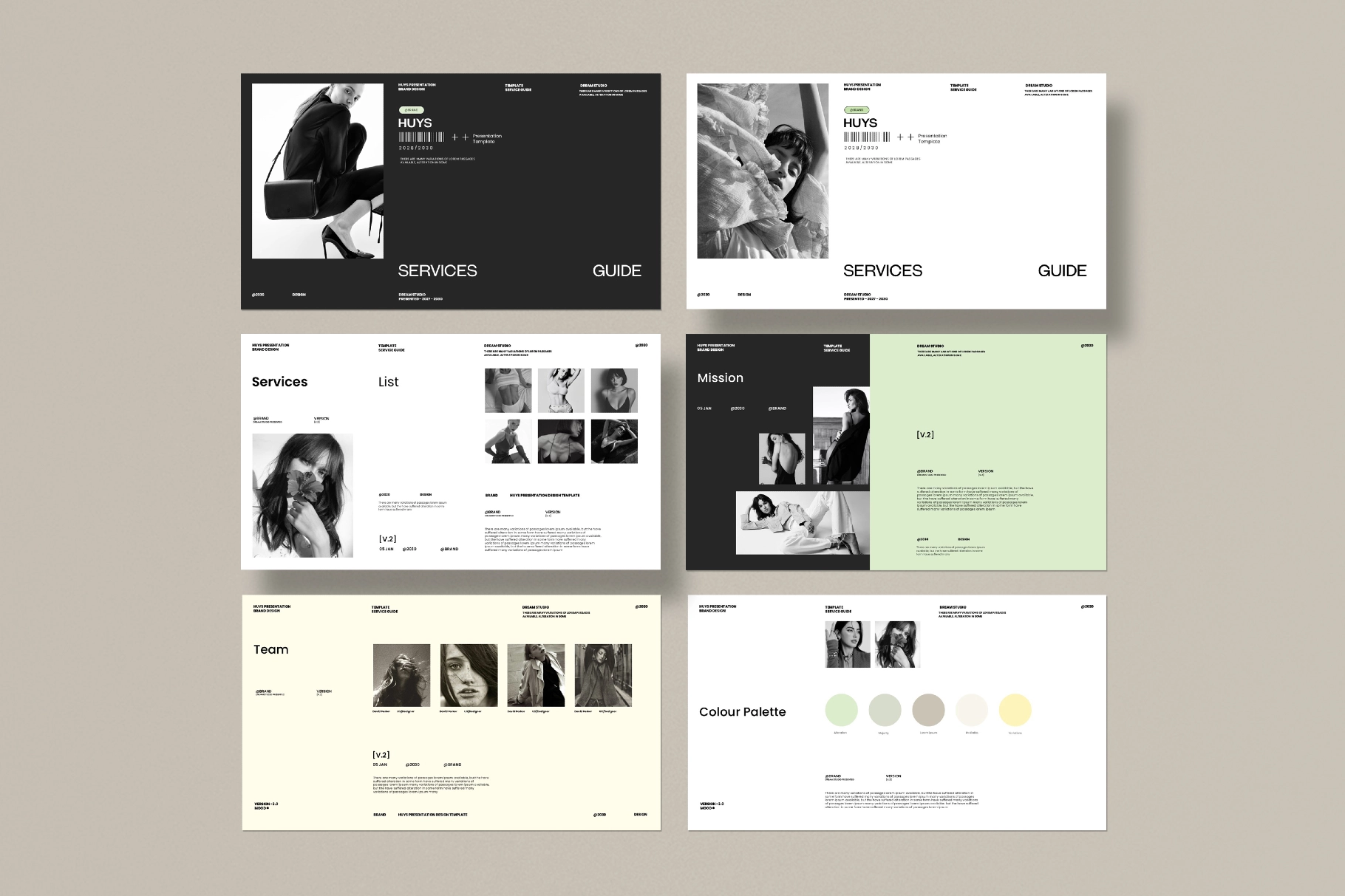 Huys Services & Pricing Guide Template
