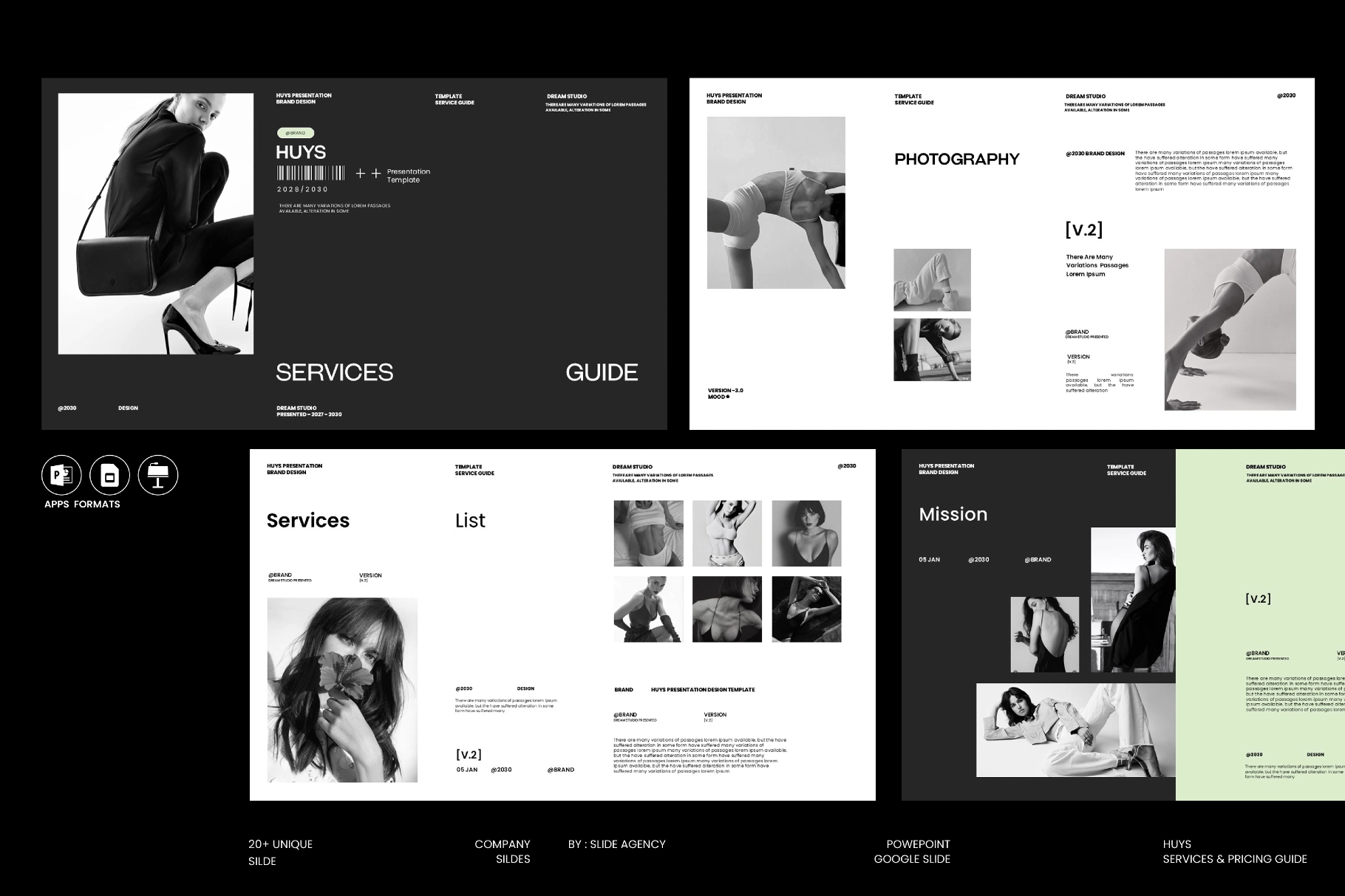 Huys Services & Pricing Guide Template