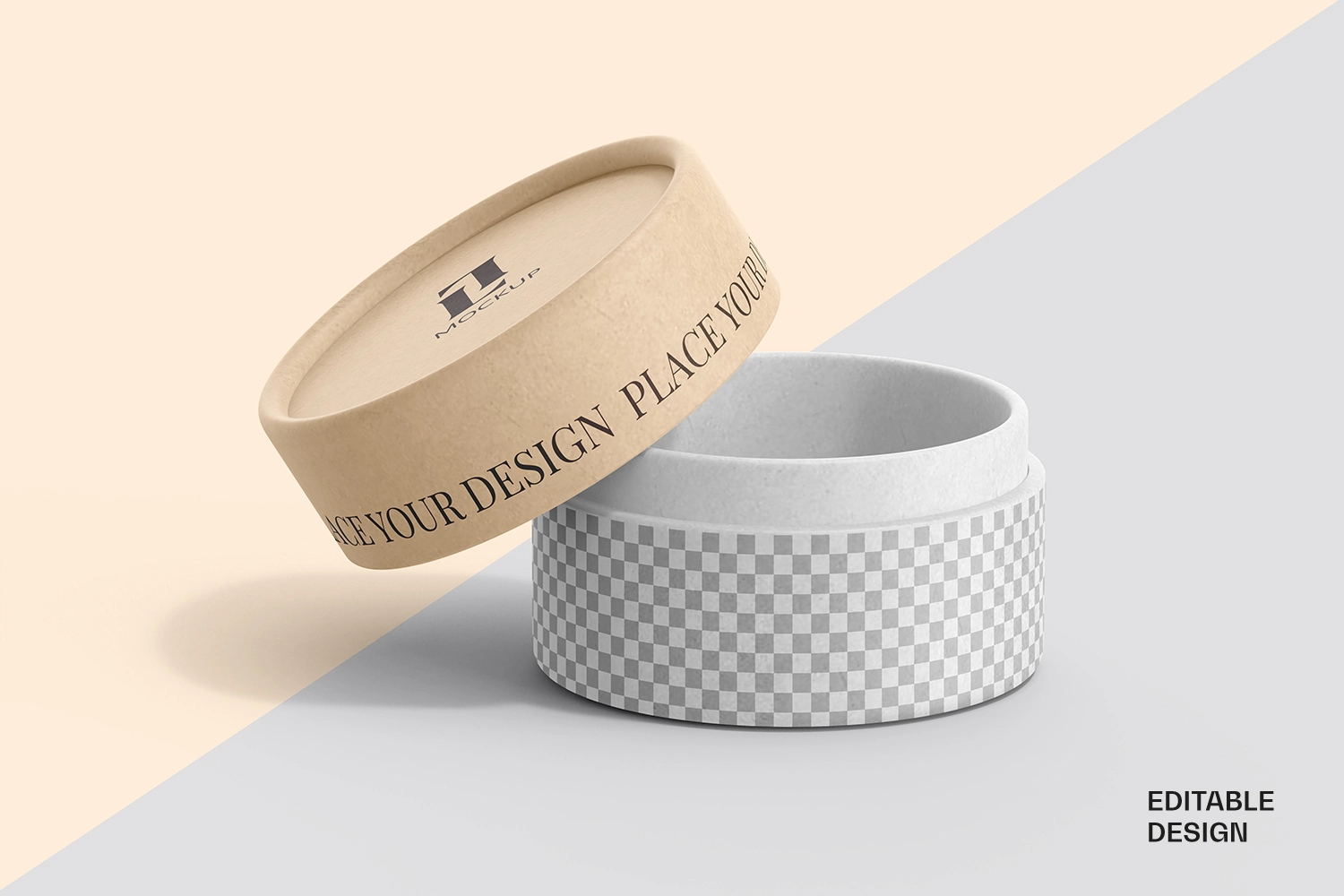 Kraft Cylinder Paper Tube Mockup