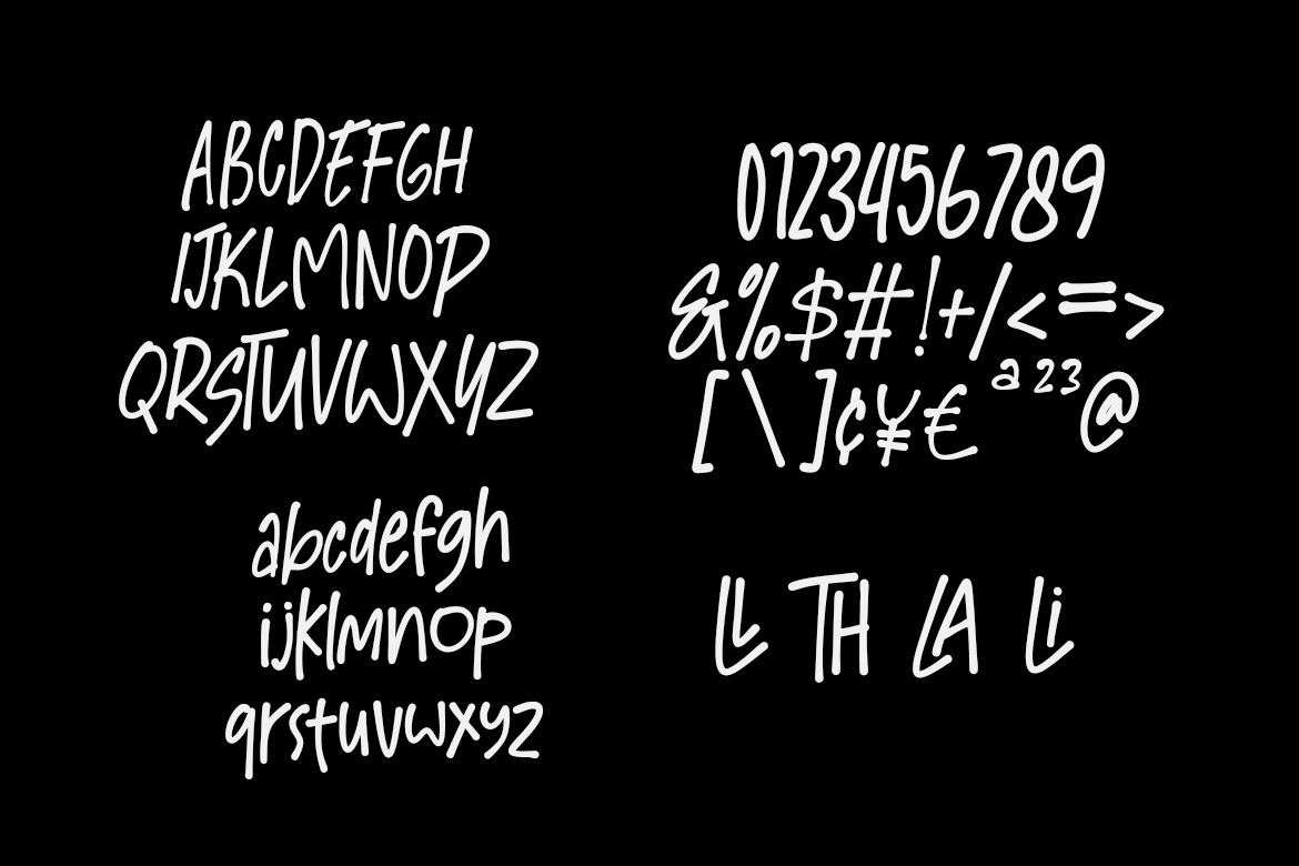 Screate Brush - Handwritten Brush Marker Font