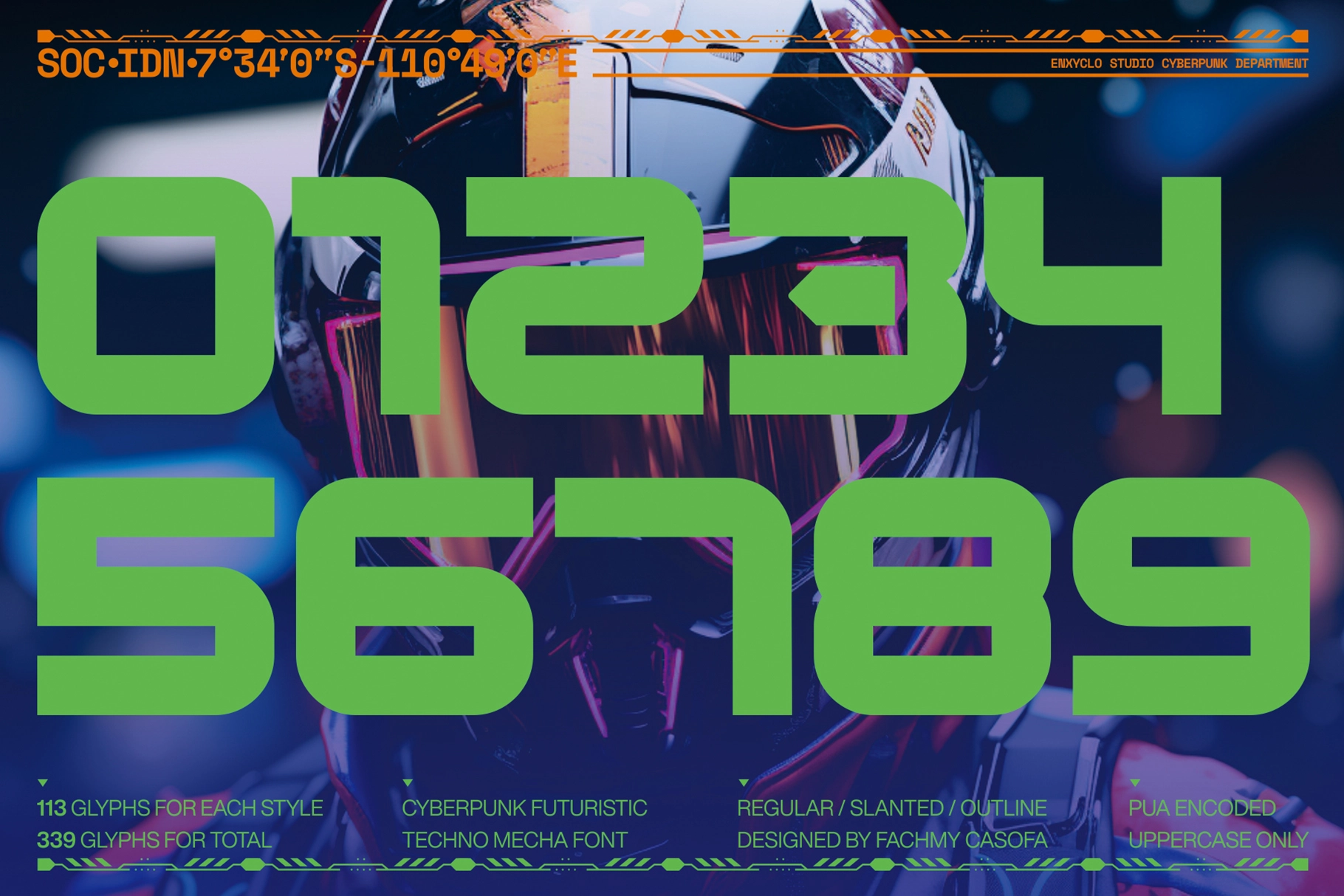 Moreks - Cyberpunk Futuristic Font