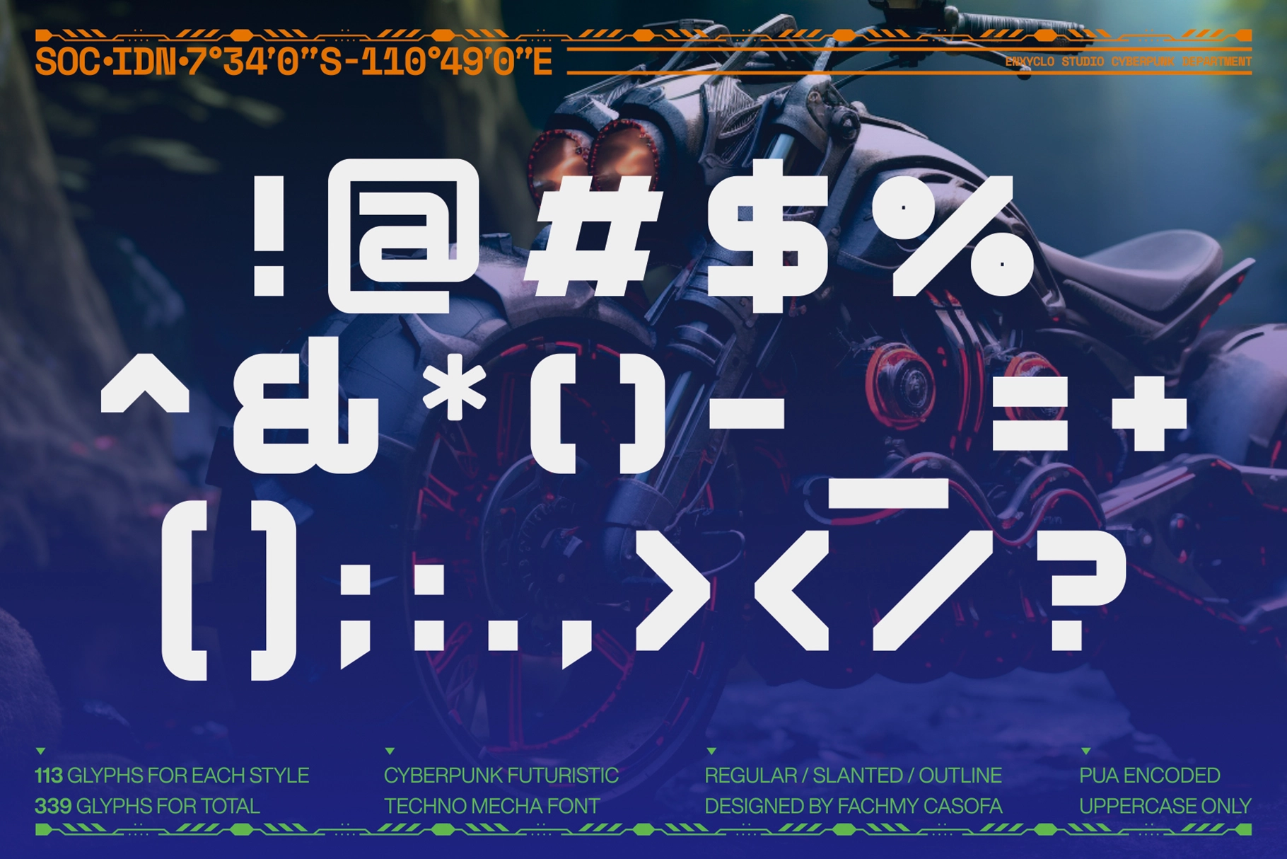 Moreks - Cyberpunk Futuristic Font