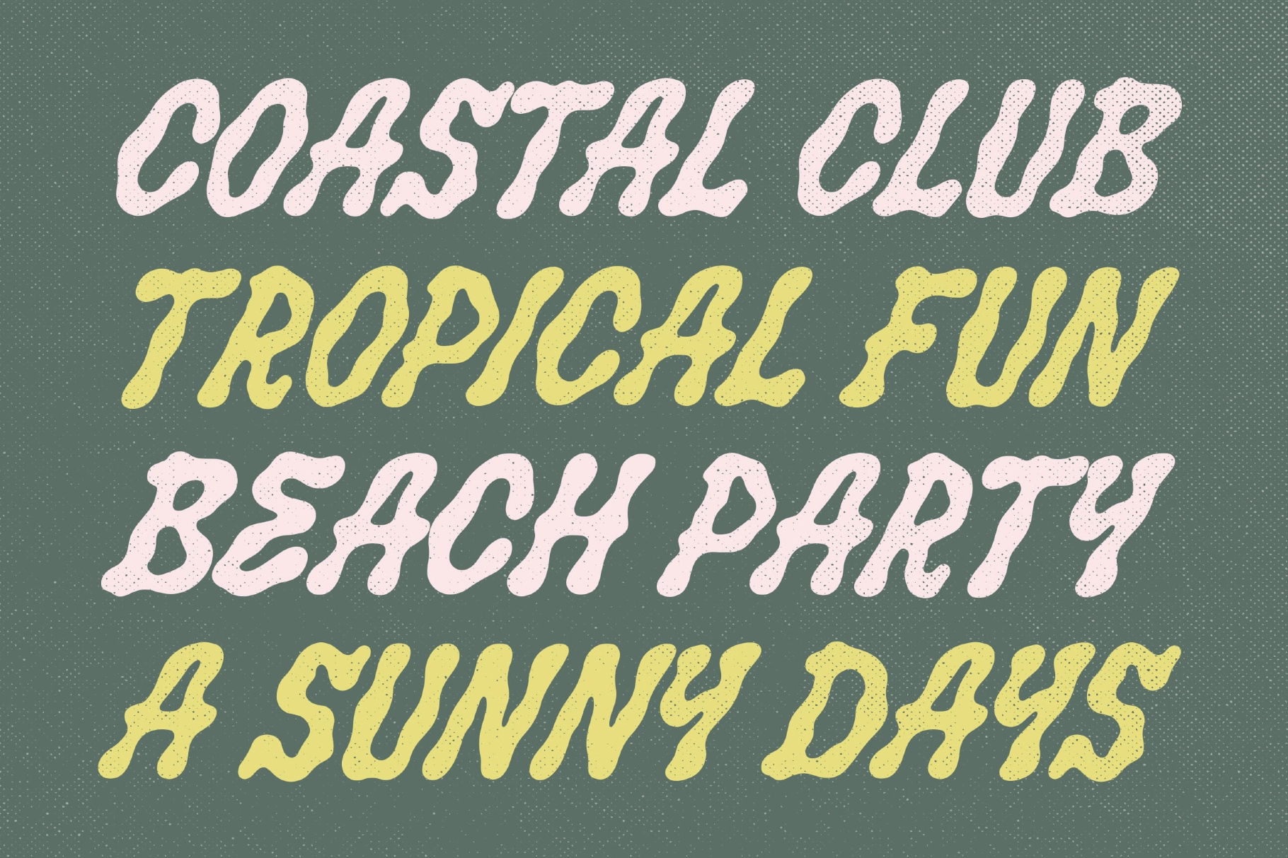 Salty Smile an Unique Wavy Display Font