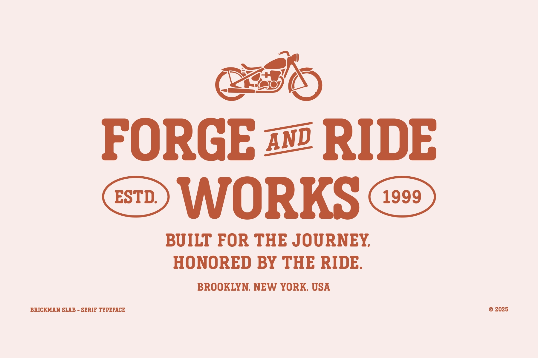 Brickman - Bold Slab Serif Typeface