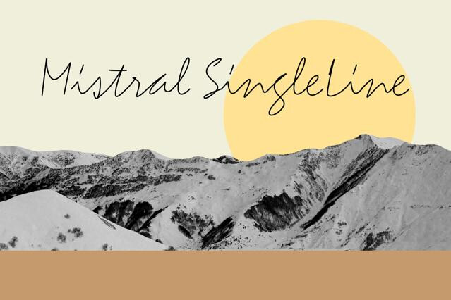 Mistral SingleLine Script