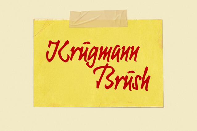 Krugmann Brush Font