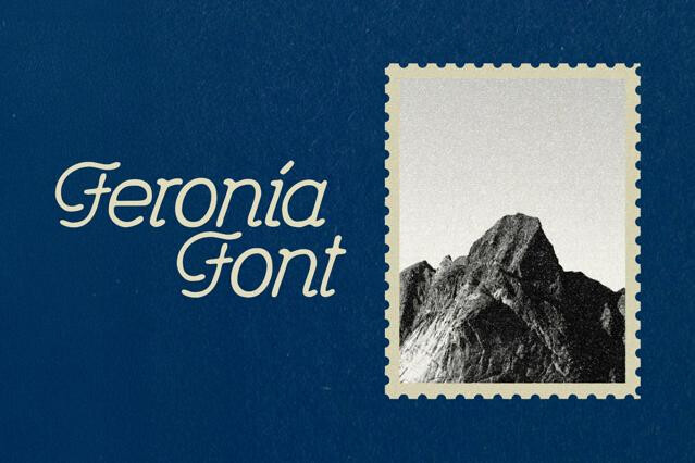 Feronia — Art Nouveau Signature Font