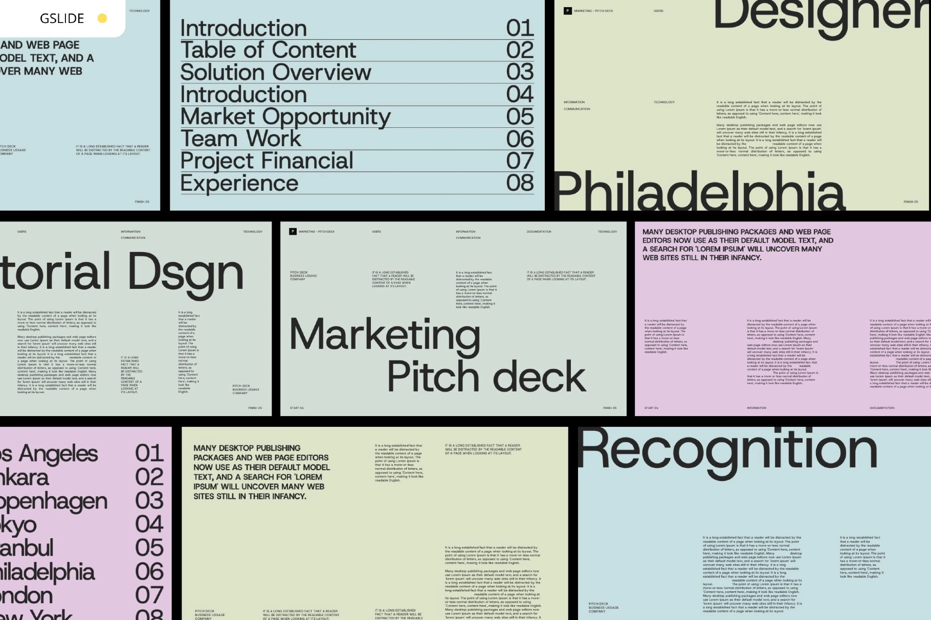 Marketing Pitch Deck Google Slides Template