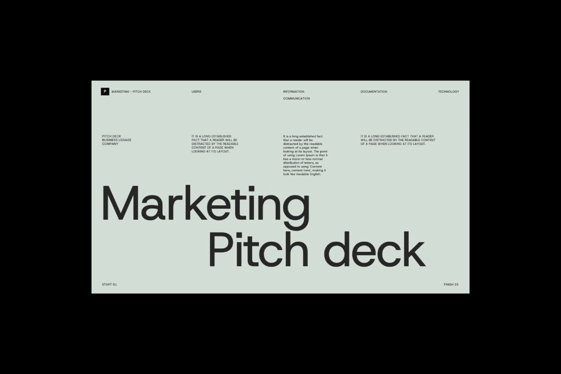 Marketing Pitch Deck Google Slides Template