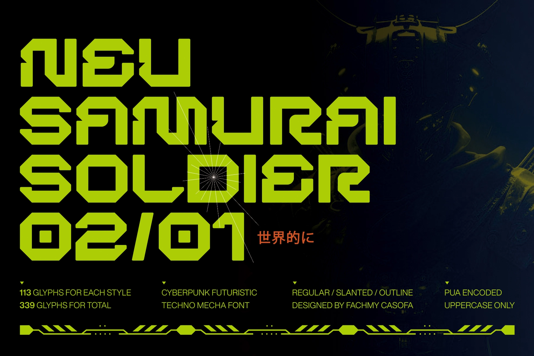 Bergan - Cyberpunk Display Font