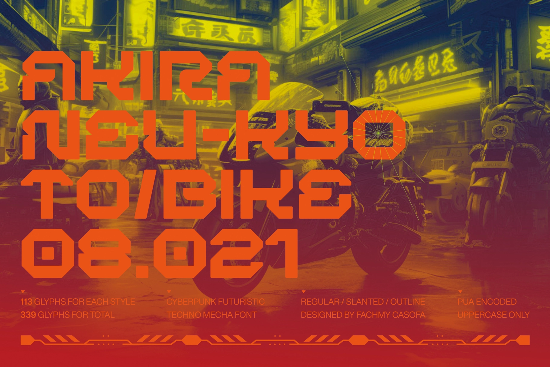 Bergan - Cyberpunk Display Font