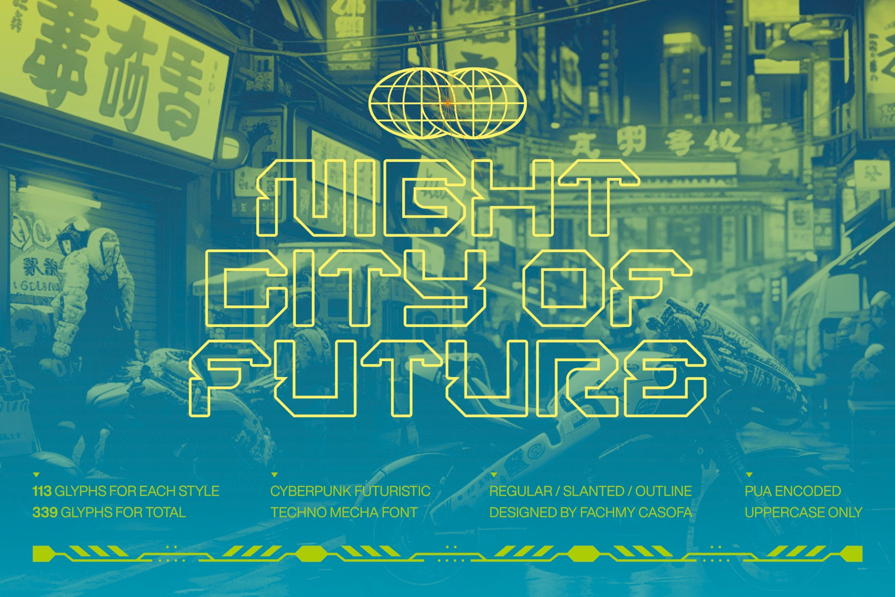 Bergan - Cyberpunk Display Font