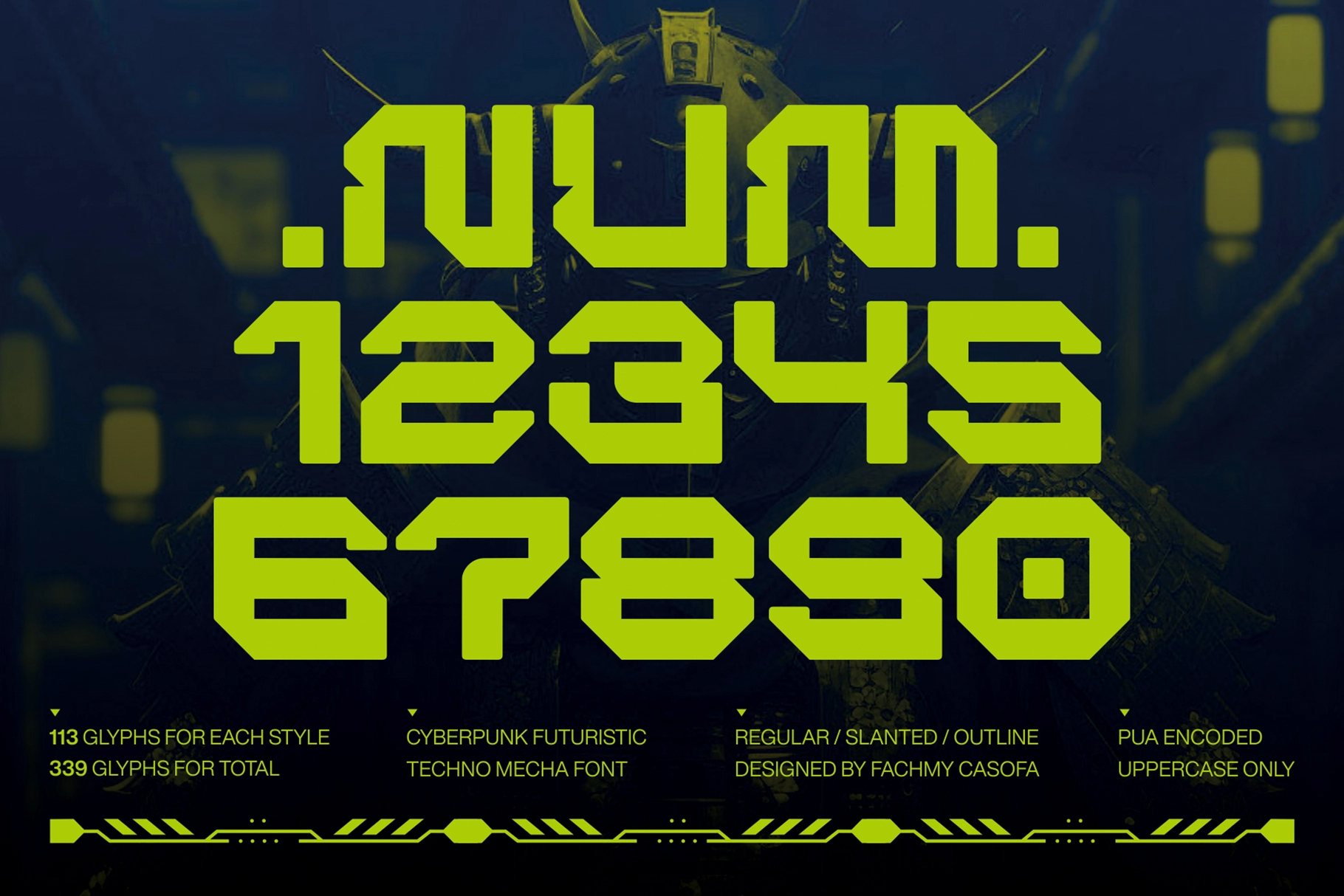 Bergan - Cyberpunk Display Font