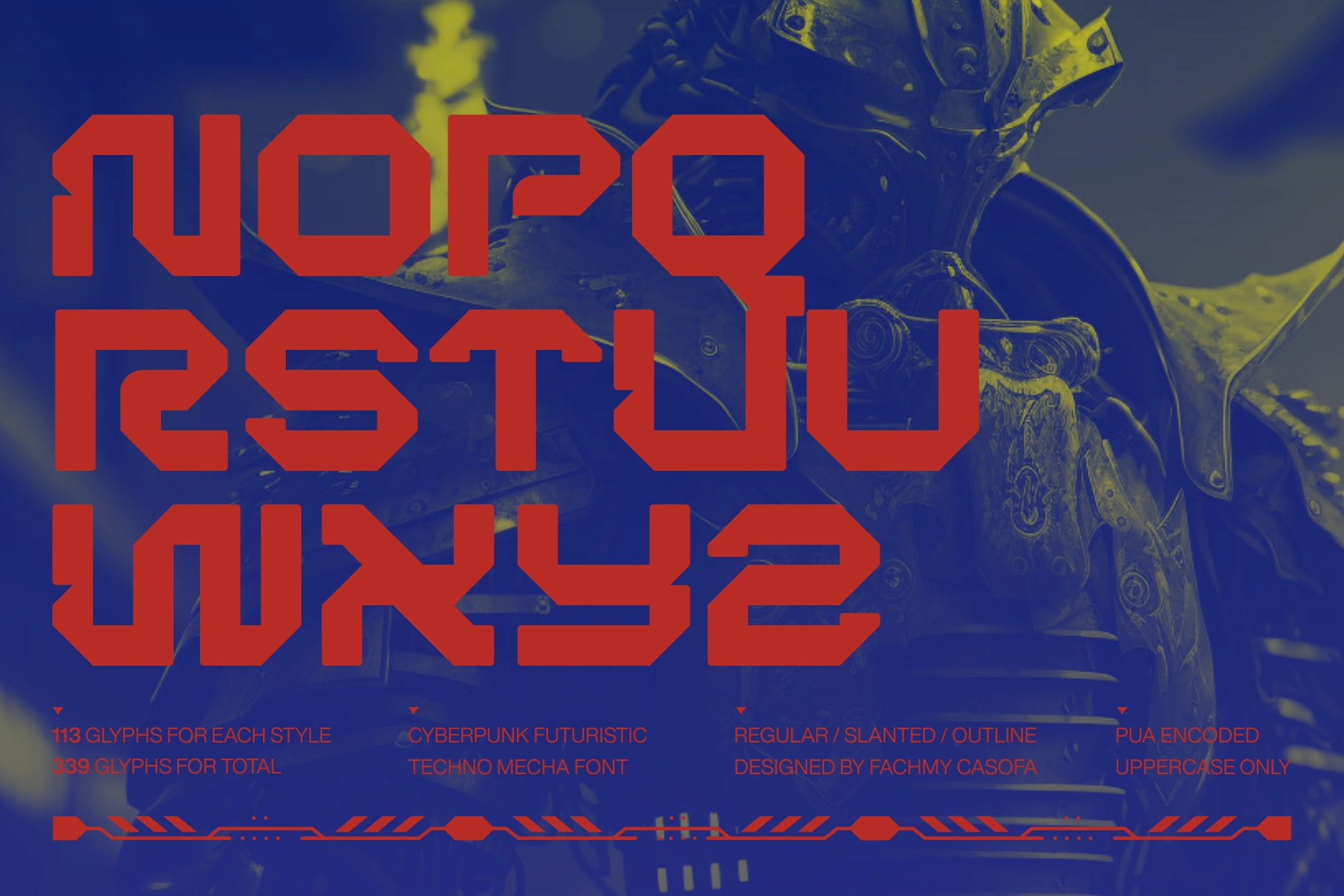 Bergan - Cyberpunk Display Font