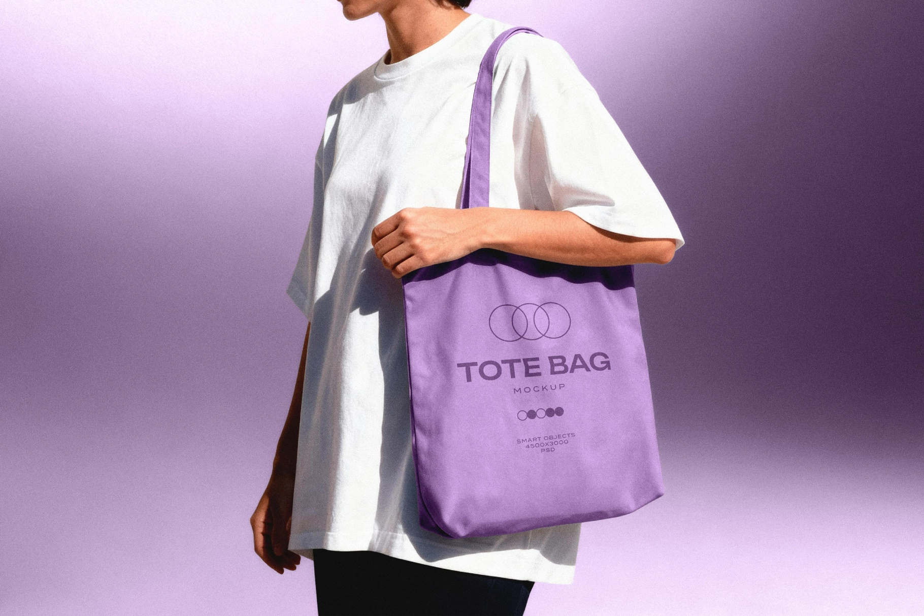 Woman With Bag Mockup