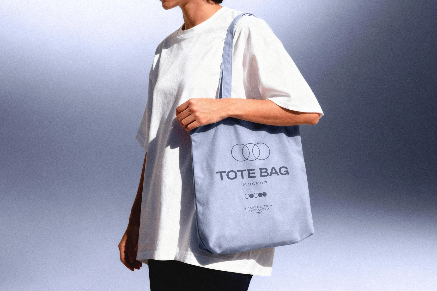 Woman With Bag Mockup