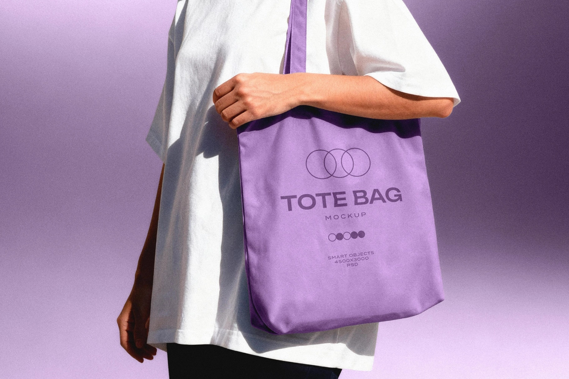 Woman With Bag Mockup