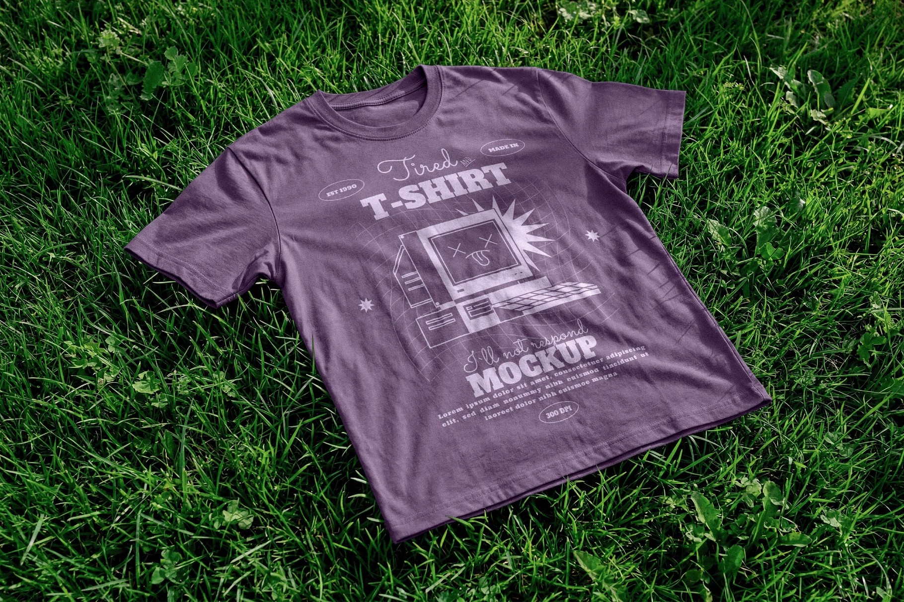 T-shirt On Grass Mockup