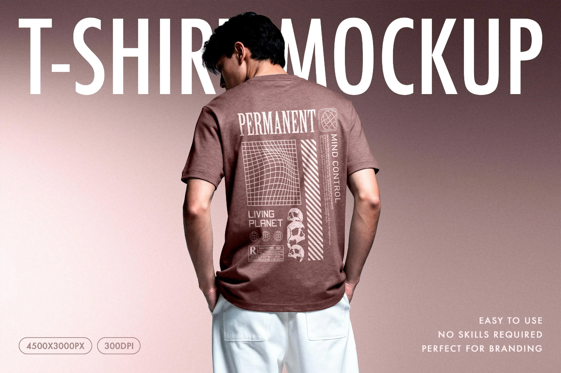 Man In T-Shirt Mockup
