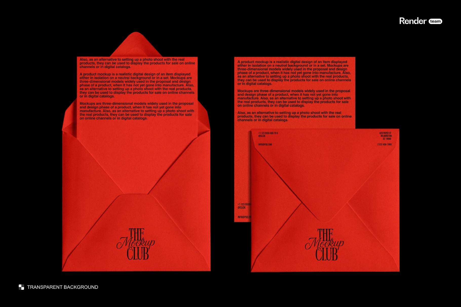 Square Envelope Mockup