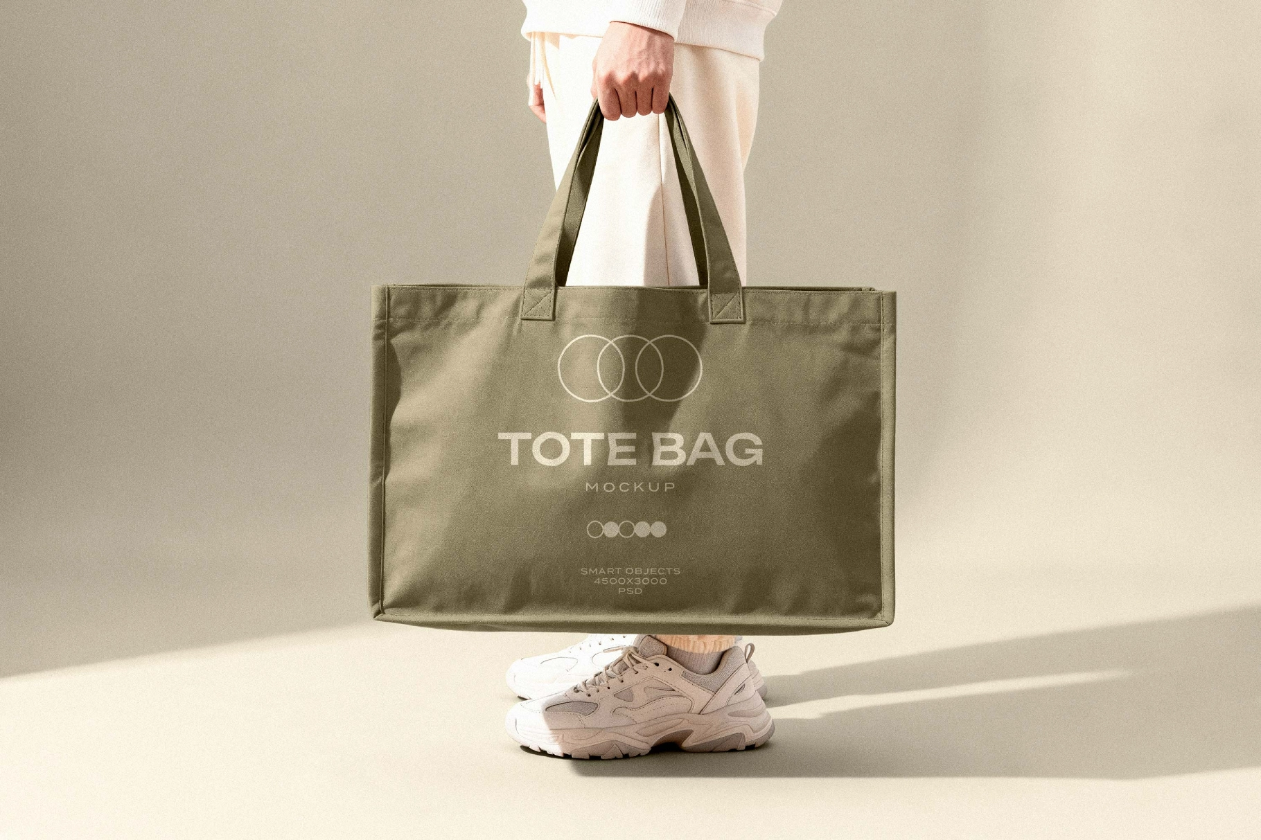 Large Tote Bag Mockup