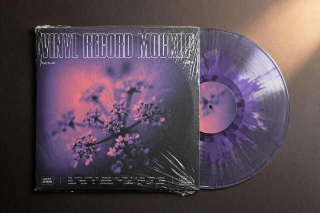 Top-View Vinyl Cover Mockup