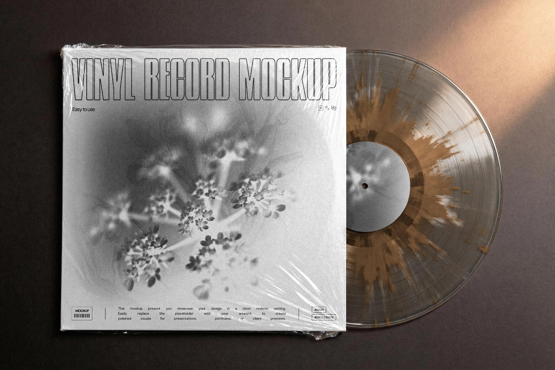 Top-View Vinyl Cover Mockup