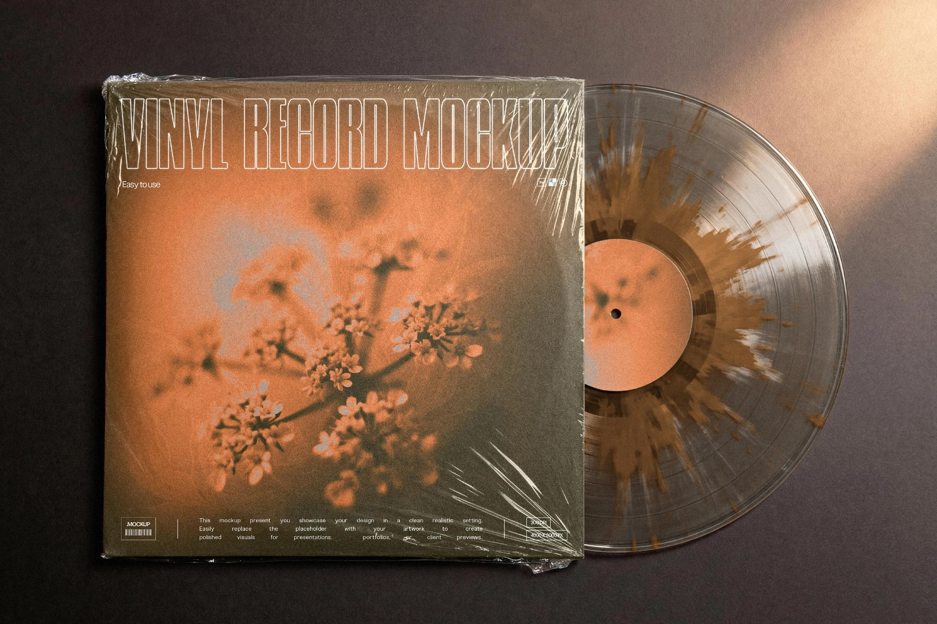 Top-View Vinyl Cover Mockup