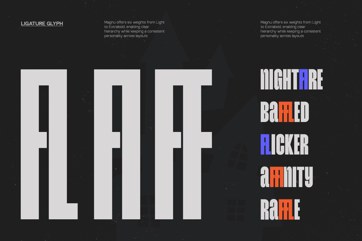 GC Magnu - Inktrap Condensed Display Font