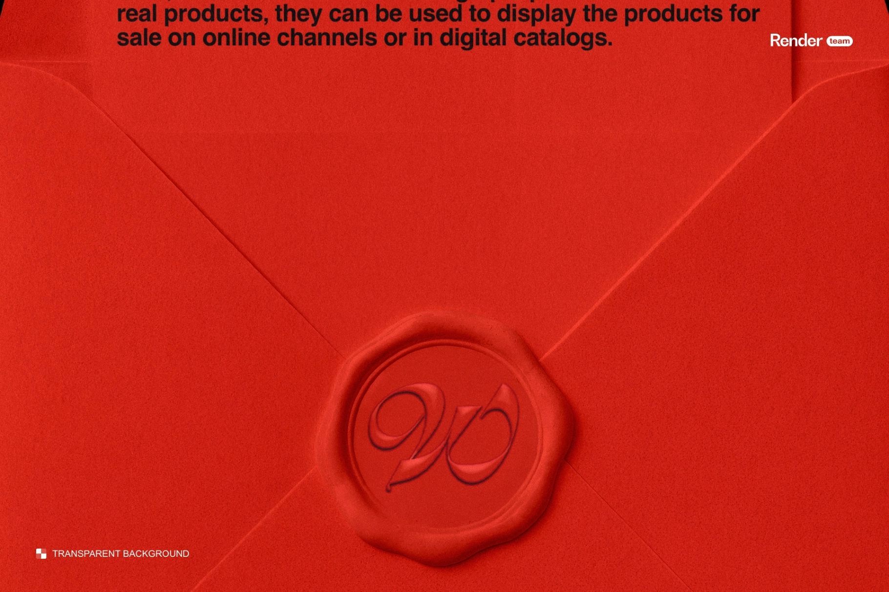 Wax Seal Envelope Mockup