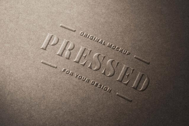 Pressed Paper Logo Mockup